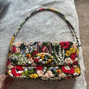 Vera Bradley Red and Yellow Floral Shoulder Bag